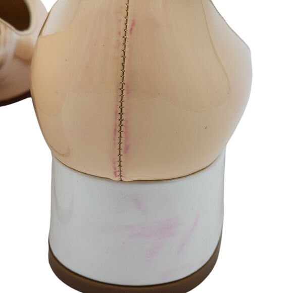 Christian Louboutin Pumps Zerlisixty Patent Leather Shoes in Beige 38 8US NEW - Picture 8 of 10